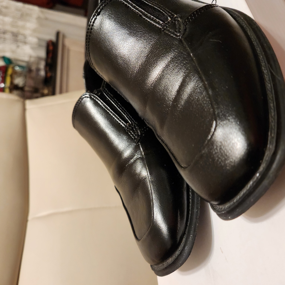 Boy's Black Leather Shoes